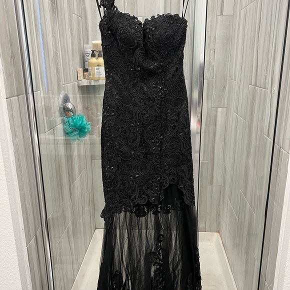 lace short homecoming dress Faviana Satin Lace Short Homecoming Dress 11315